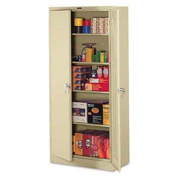 Tennsco 78" High Deluxe Steel Storage Cabinet, 36w X 18d X 78h, Medium Gray freeshipping - TVN Wholesale